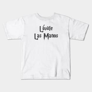 Black - Lavate Las Manos Kids T-Shirt